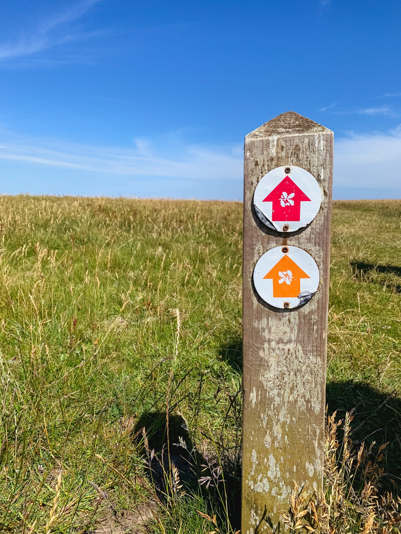 Markering andere wandelpaden langs Wales Coast Path