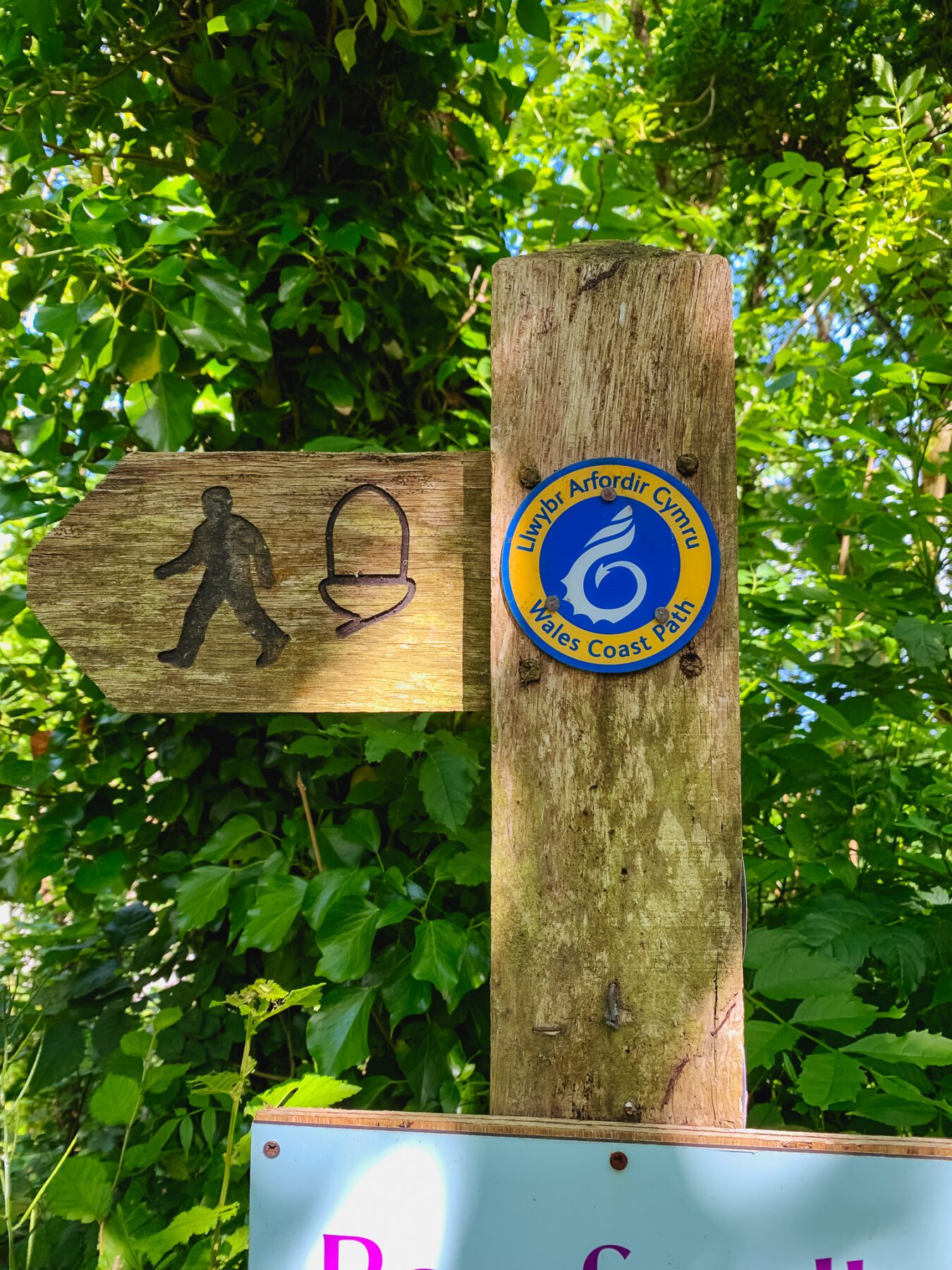 Wales Coast Path markering