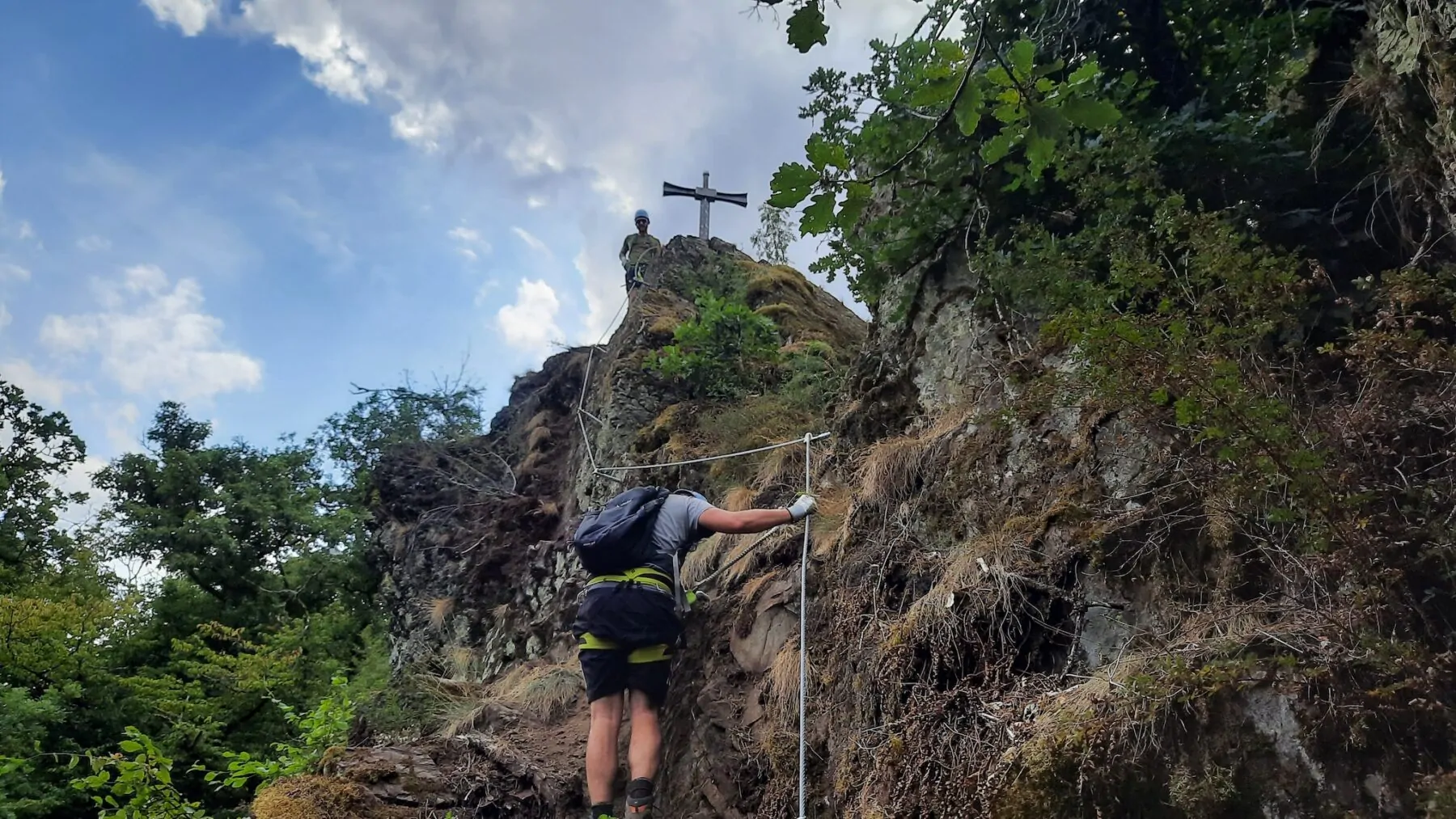 Burgenklettersteig Eifel Duitsland