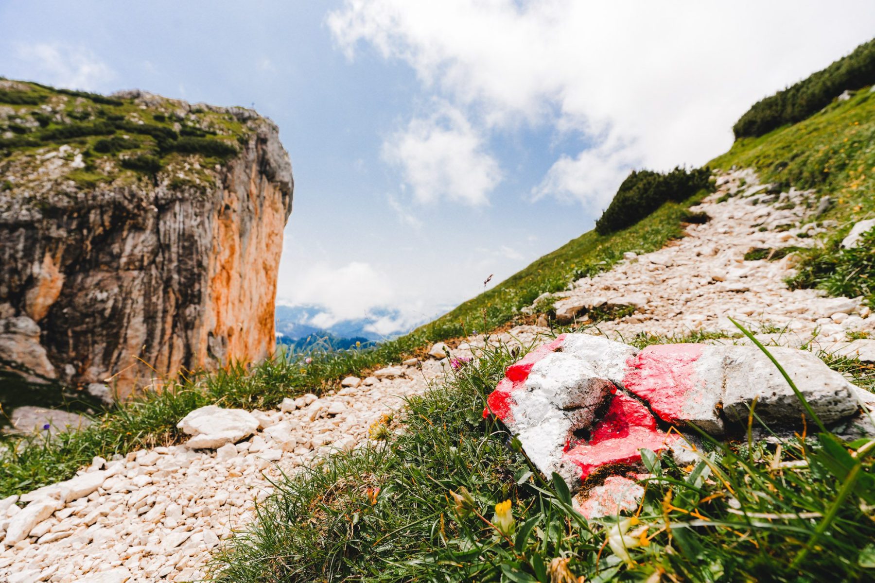 De mooiste wandeling van Pyhrn Priel maak je langs de Rote Wand