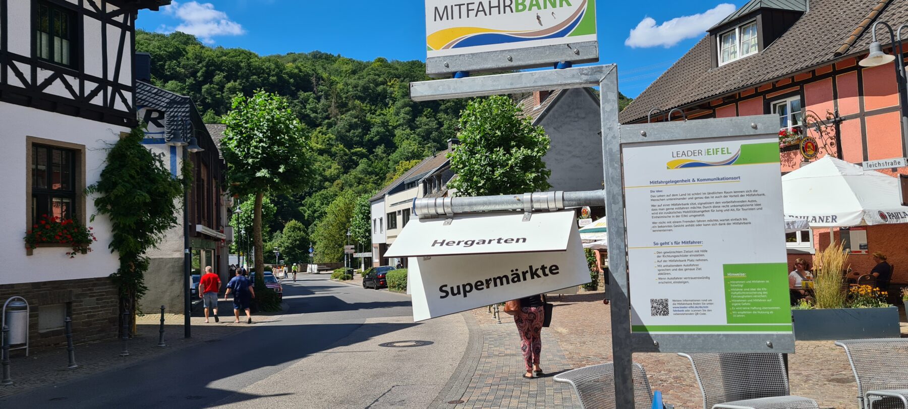 Mitfahrbank in duitsland