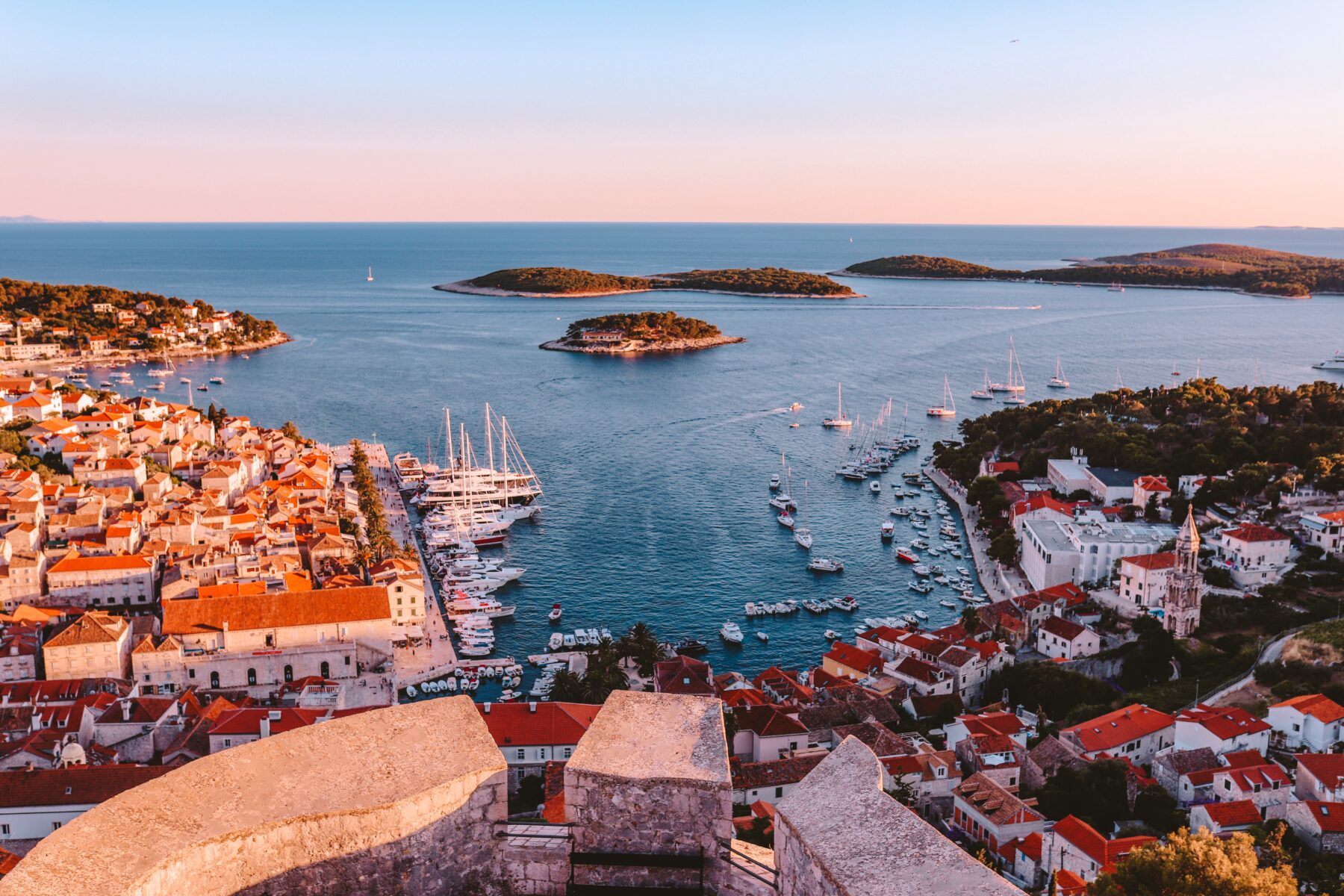 Mooiste plekken van Kroatië is Hvar, het Ibiza van Kroatië