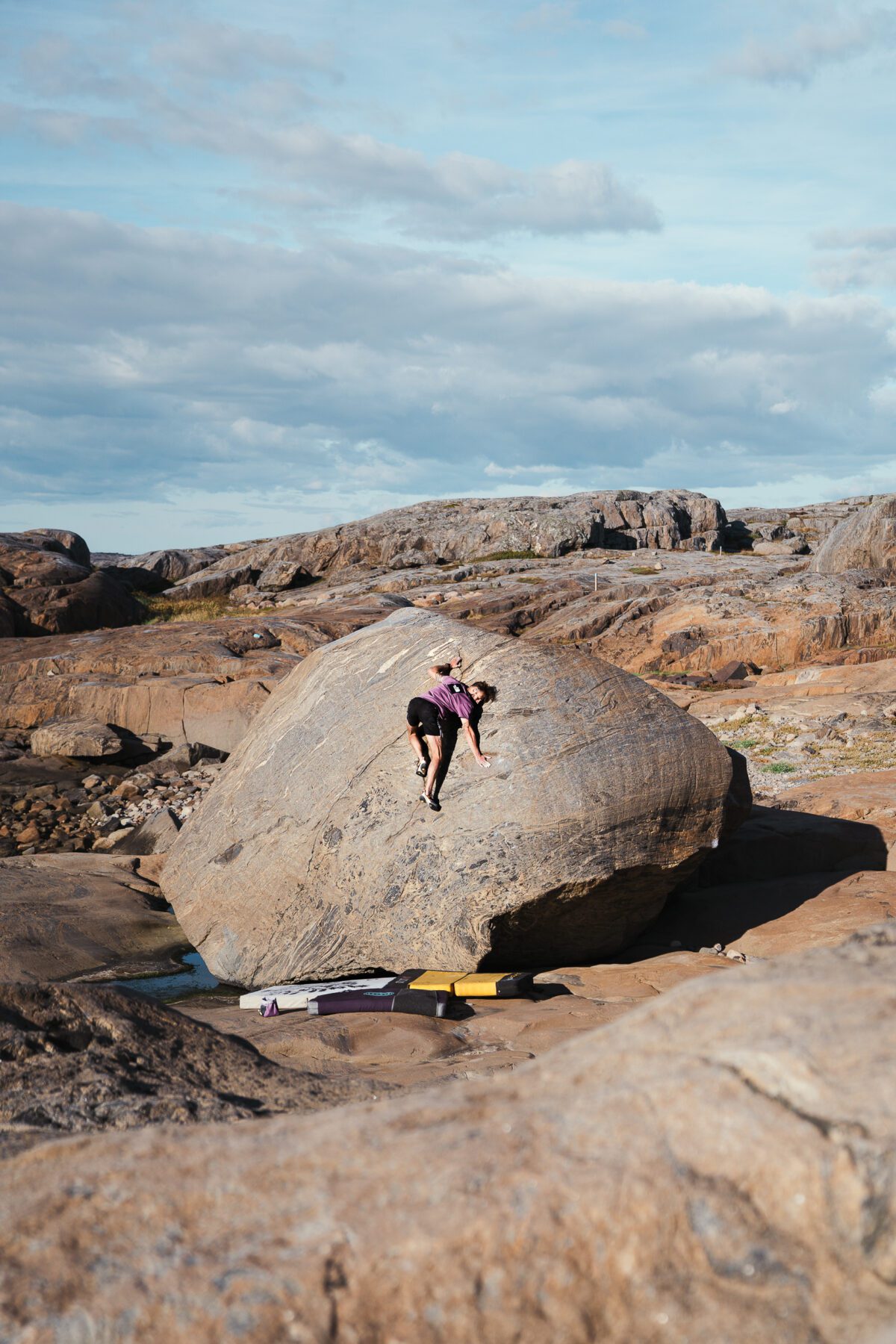 boulderen hönö west zweden