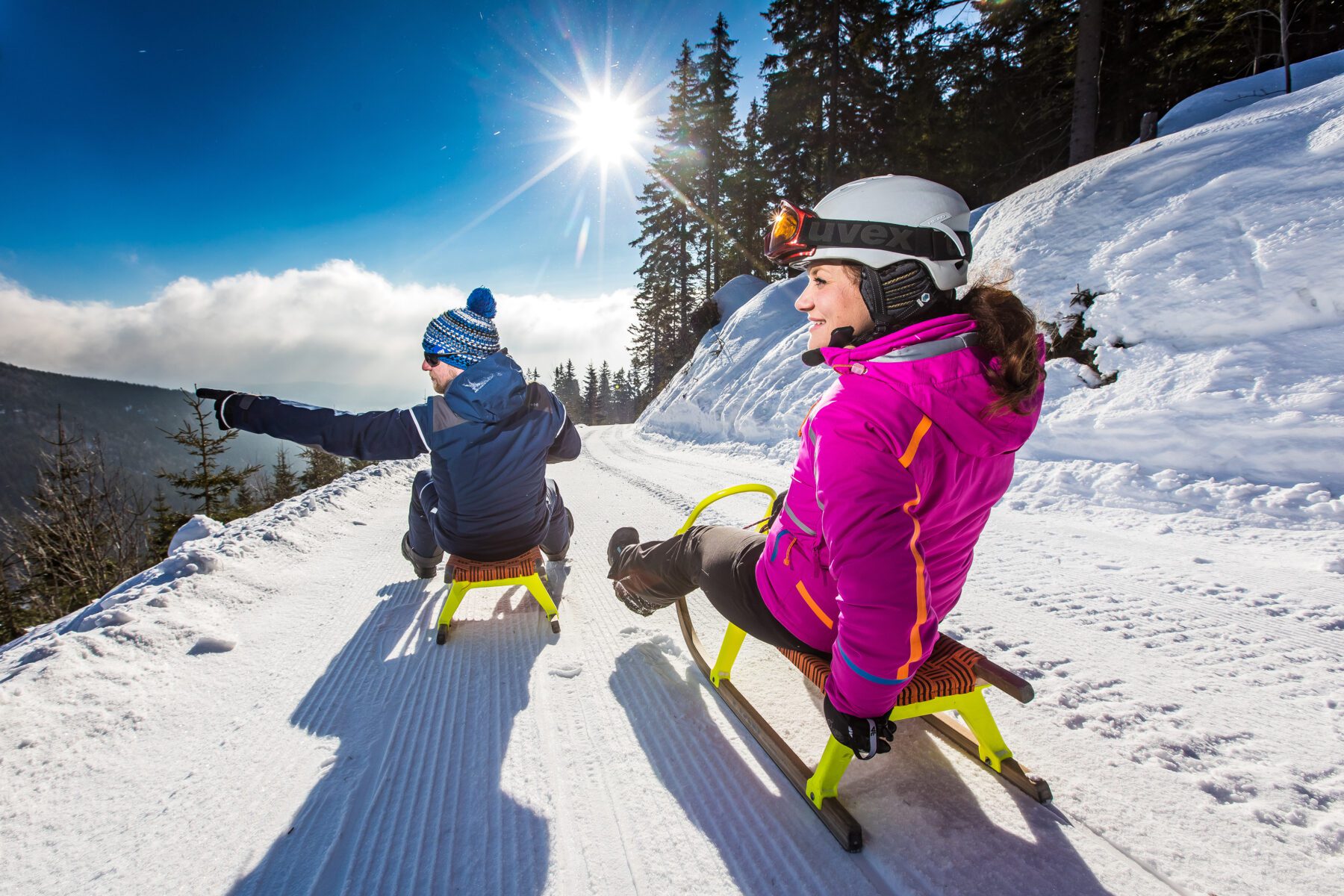 wintersport tsjechië slee