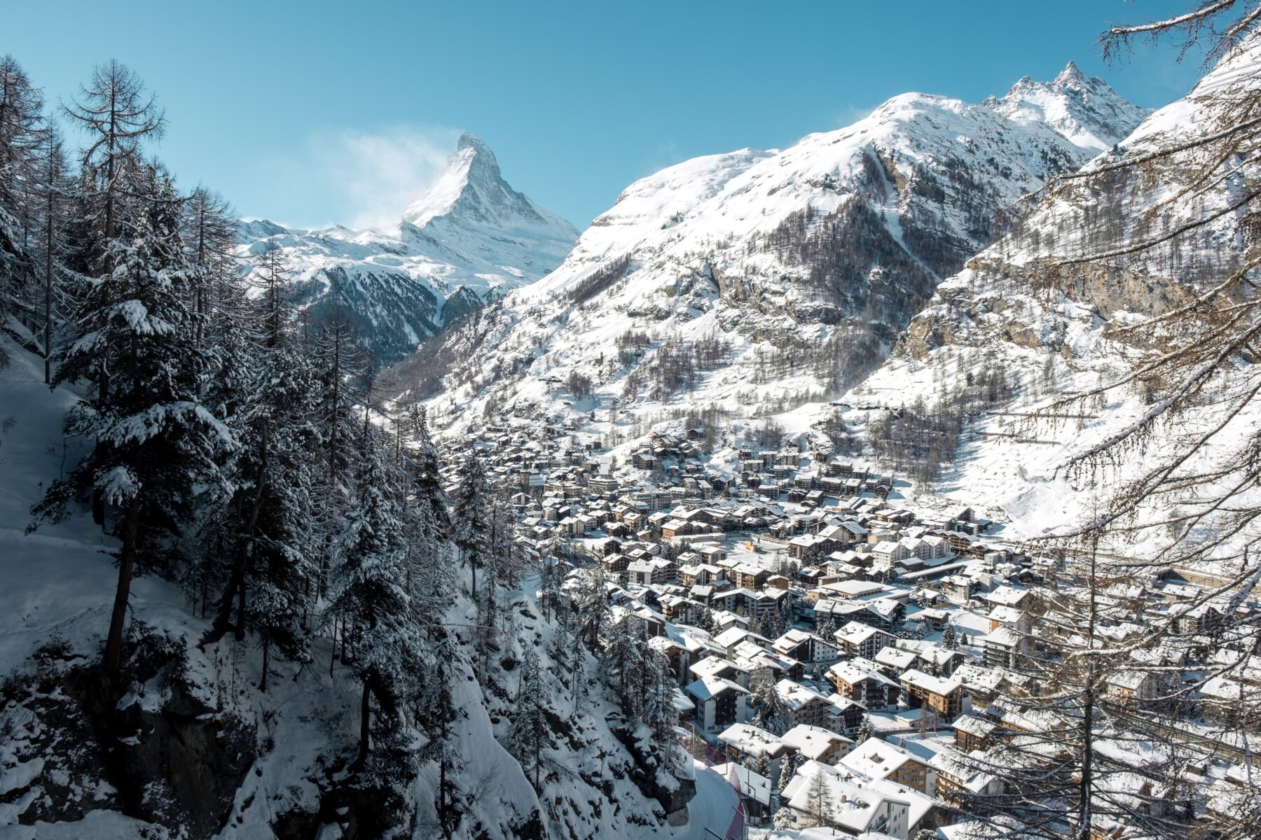 wintersport trein 