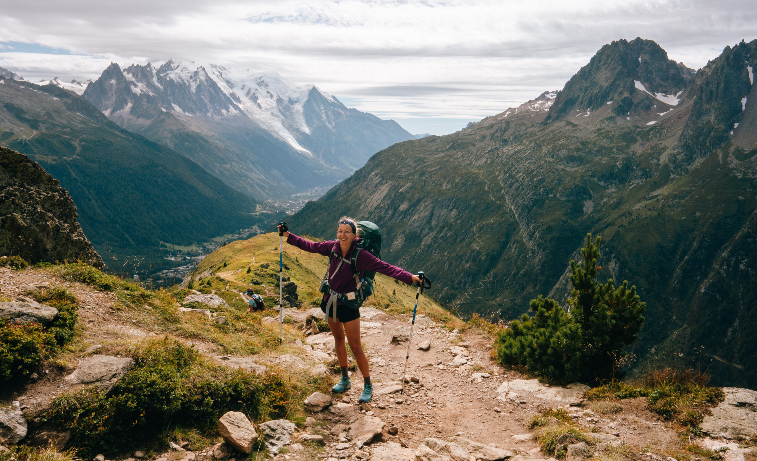 Hiking in the outdoors