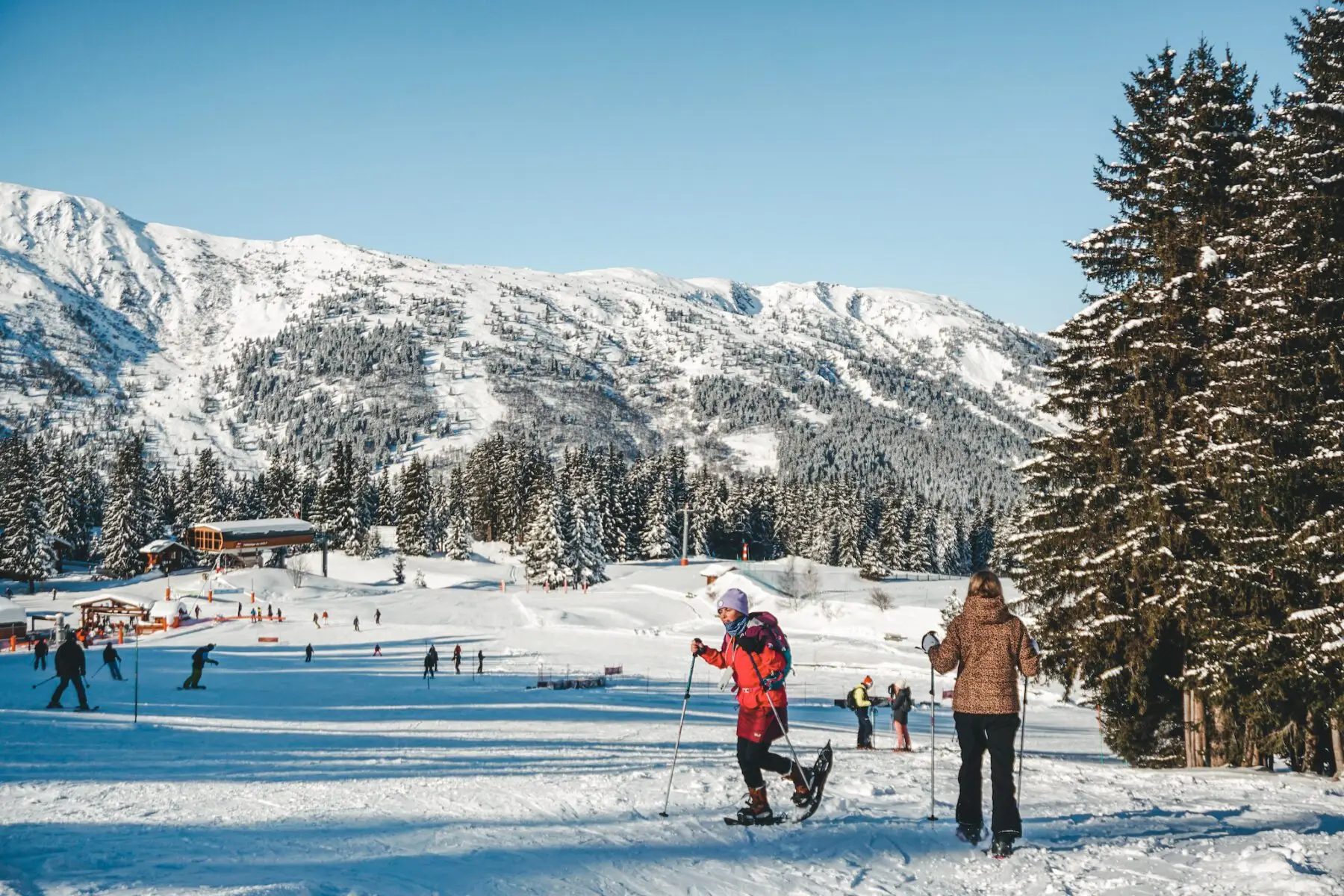 sneeuwschoen hiken in Méribel