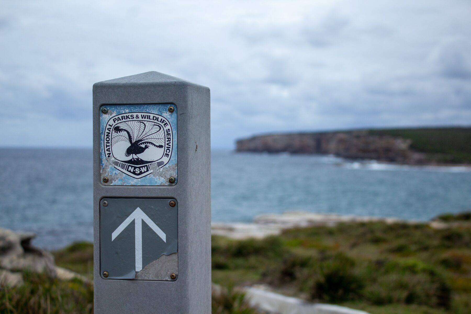 wandelvakantie naar Australië wandelpaal