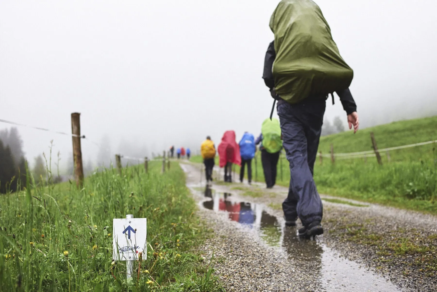 De eerste stappen op de trail Fjällräven Classic Germany 