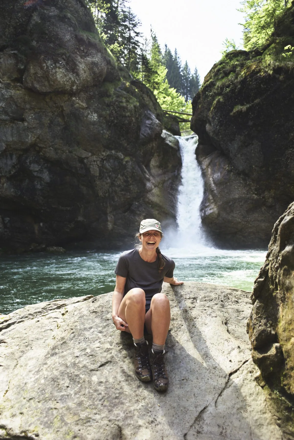 Altijd lachen op trail