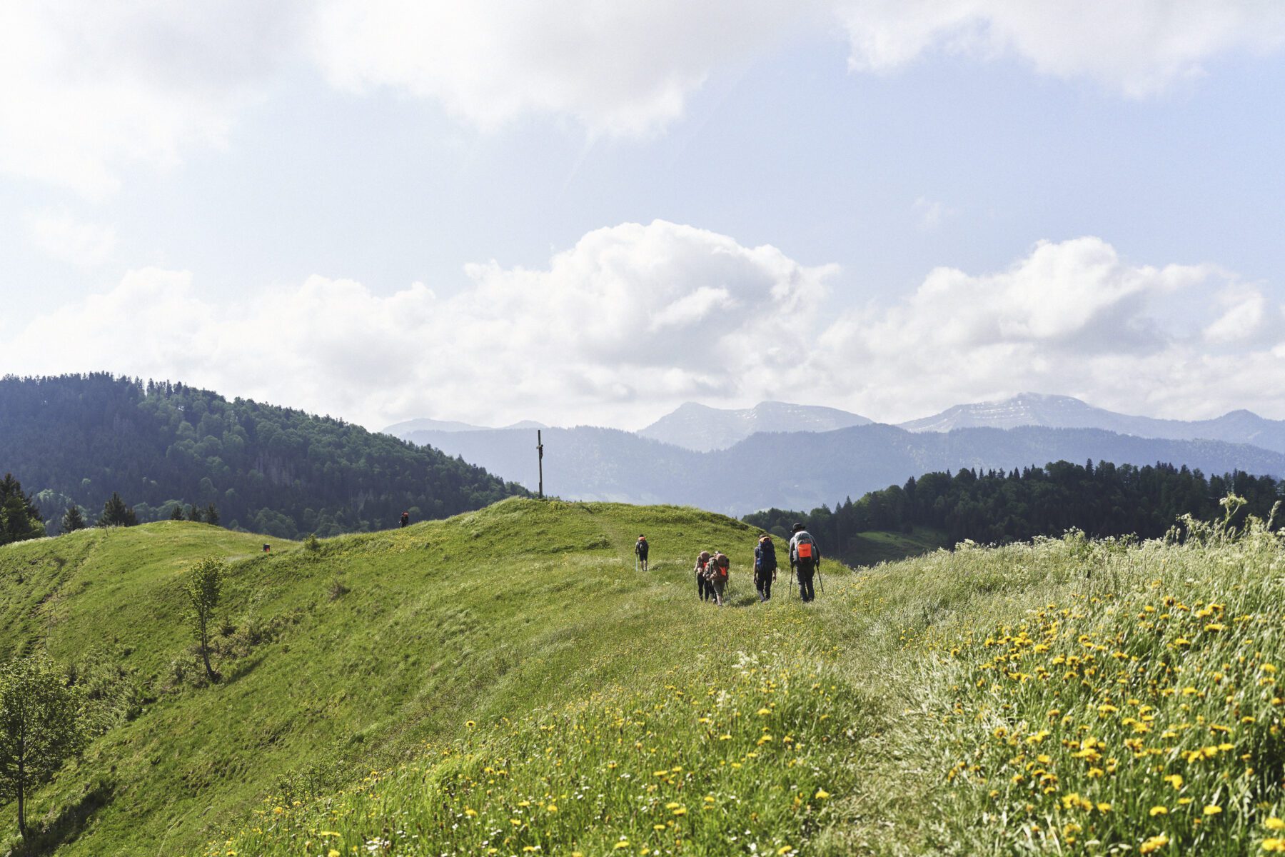 De laatste uren wandelen door de zon