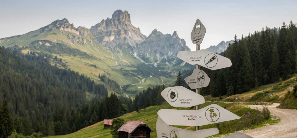 Elke berg tijdens de Salzburger Gipfelspiel heeft zijn eigen symbool.
