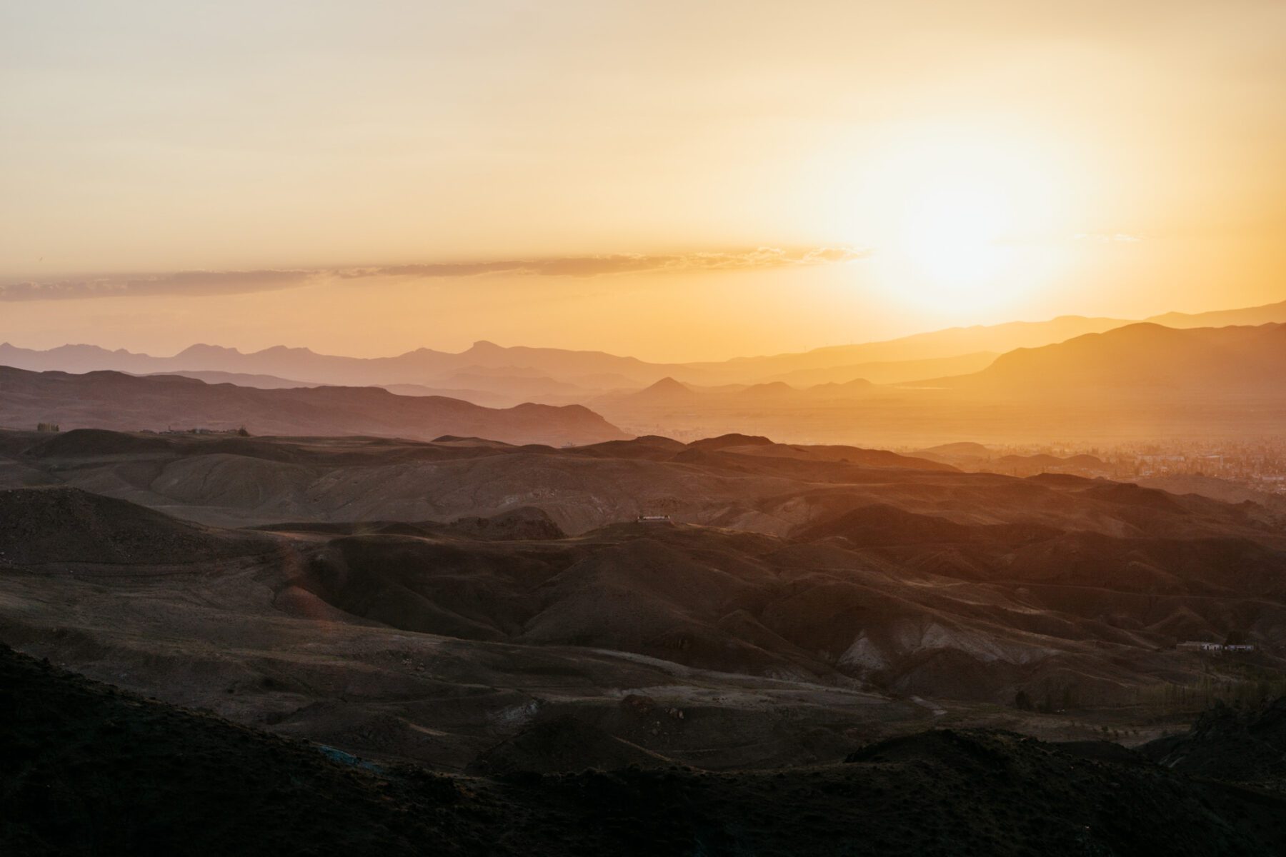 Zonsondergang in Turkije