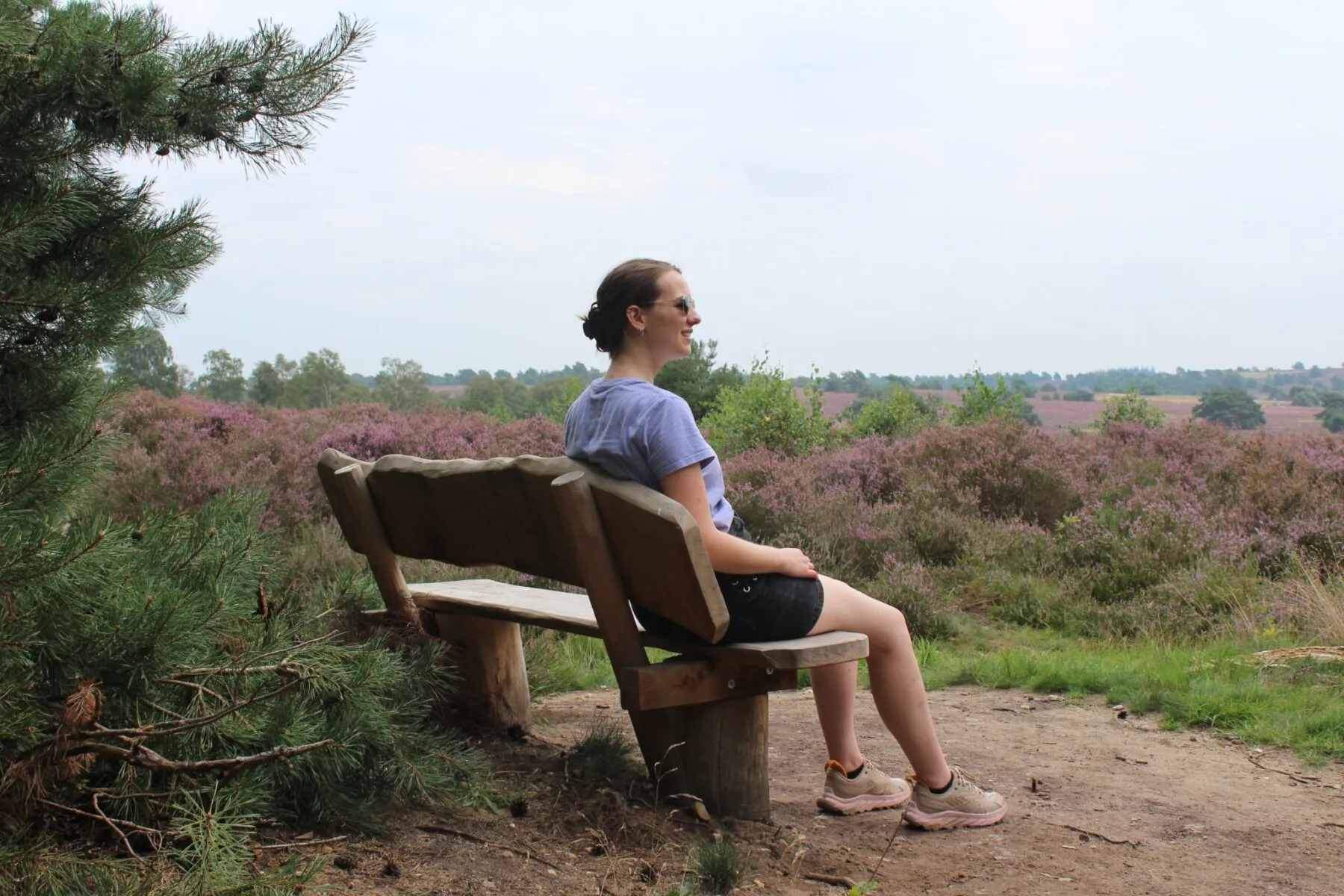 Op de Sallandse Heuvenrug met HOKA wandelschoenen