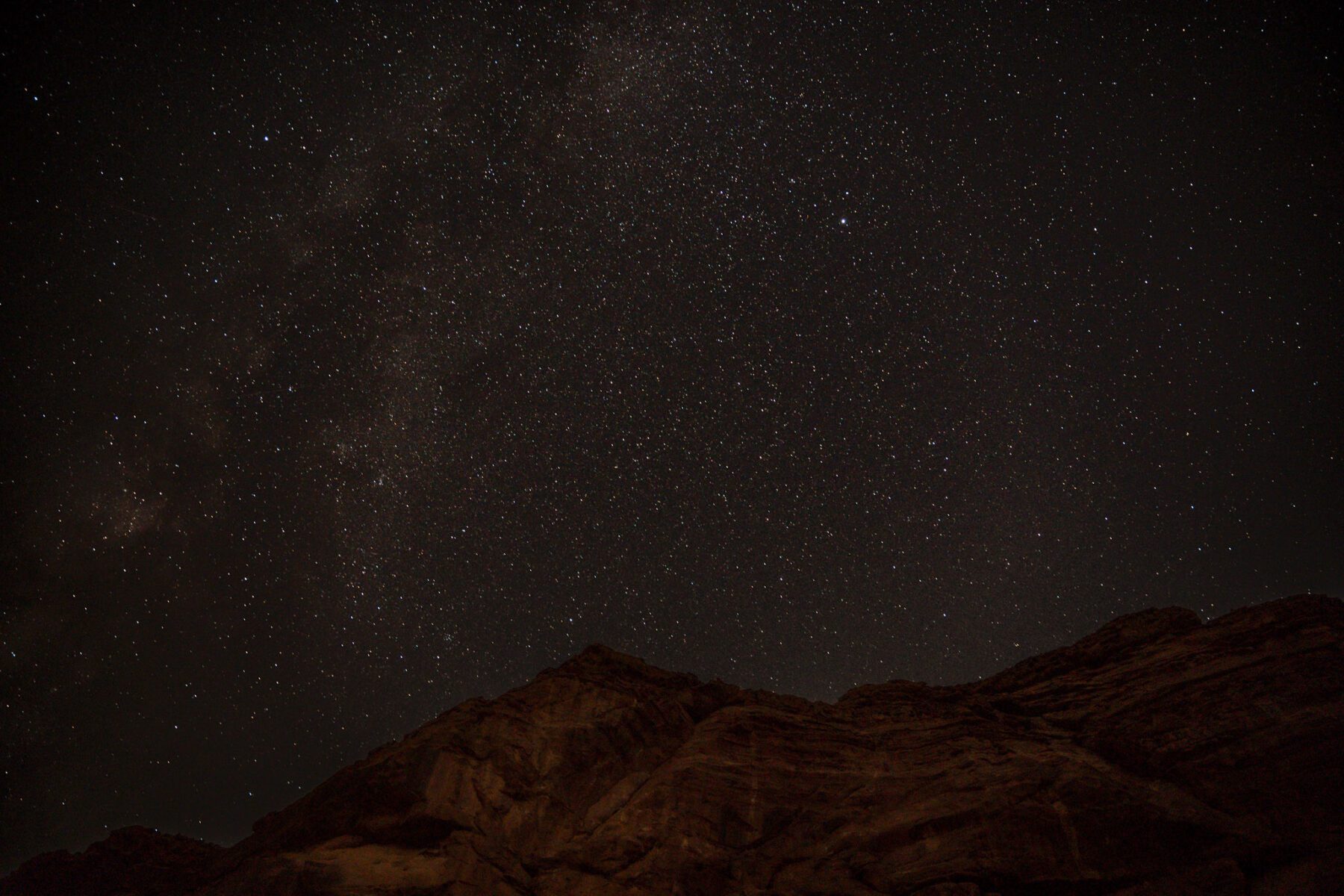 Sterrenhemel in Jordanië