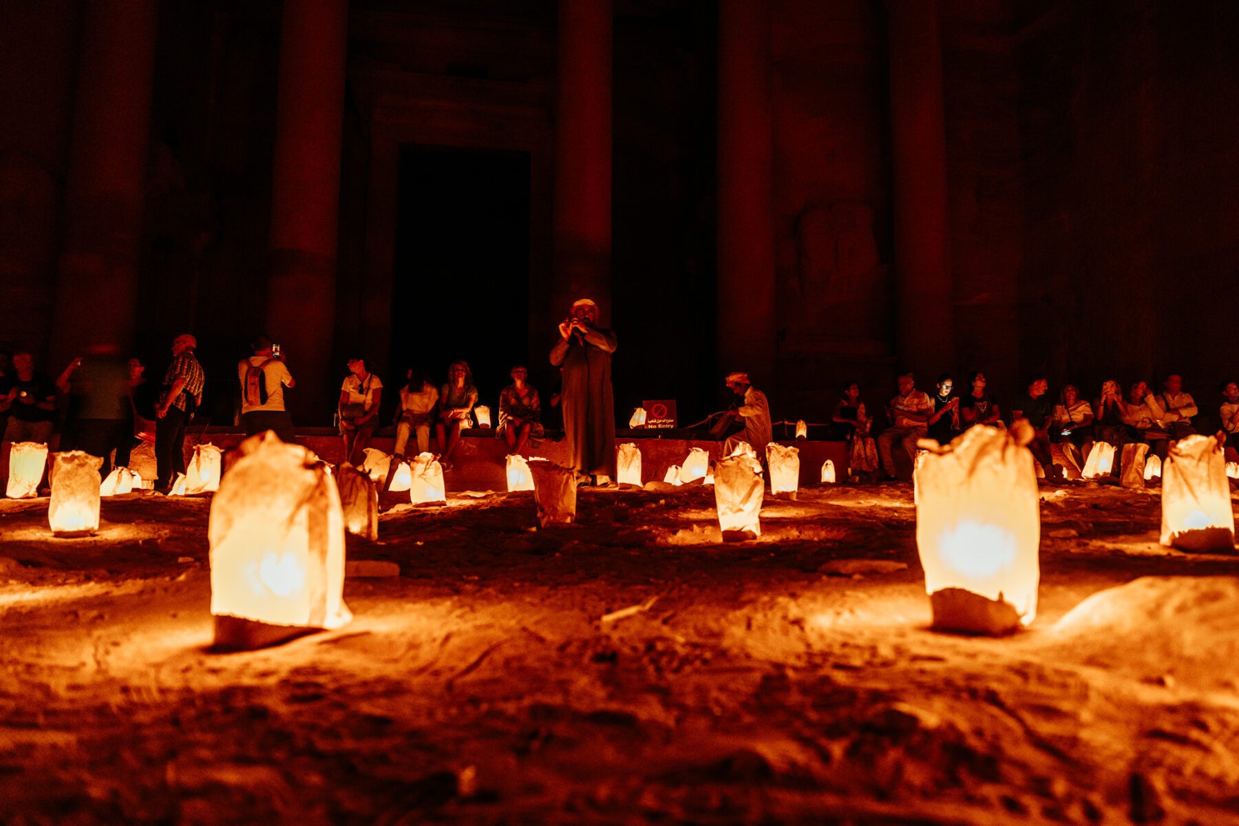 Petra by night