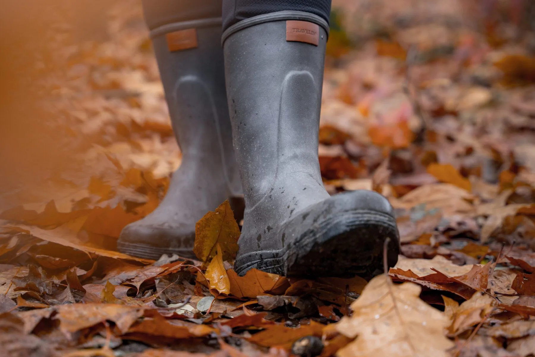 Herfstwandeling in Travelin laarzen