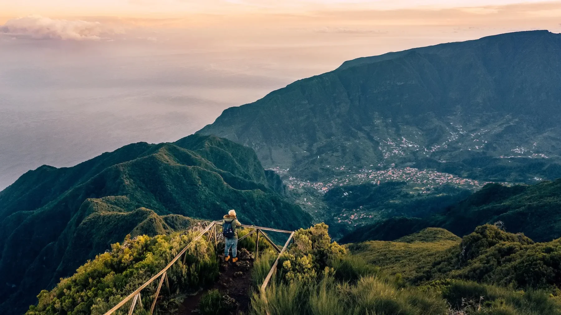 Deel van de Madeira Trail, één van de mooiste hikes in Europa.