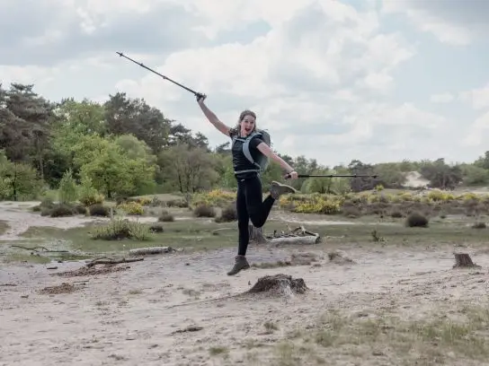 Blij met de Leki wandelstokken