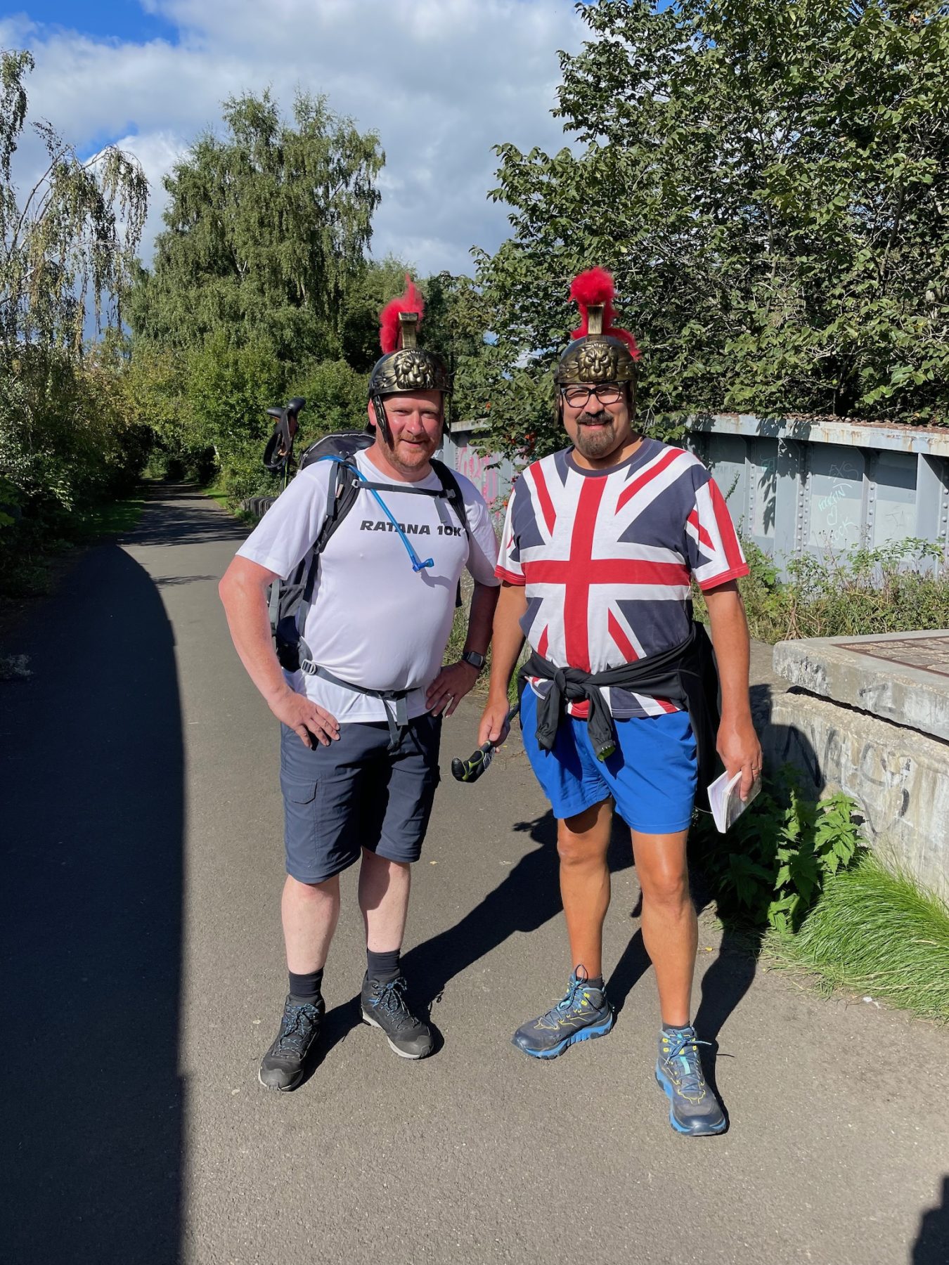 Engelsen tegenkomen op het Hadrian's Wall Path