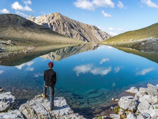 Bergmeer in de buurt van Davos, Zwitserland