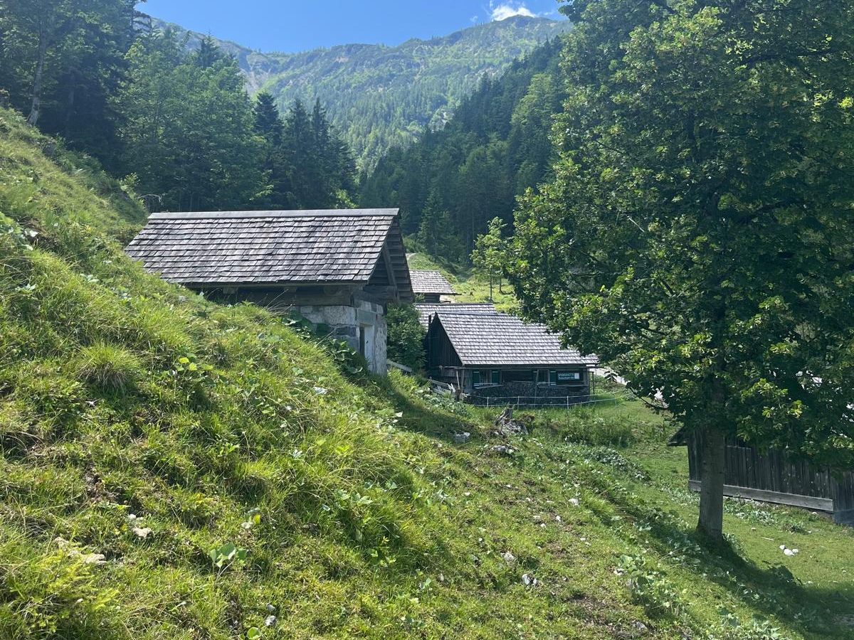 Verlaten hutten op de rodelbaan die ik tegenkwam tijdens de solo-hike.