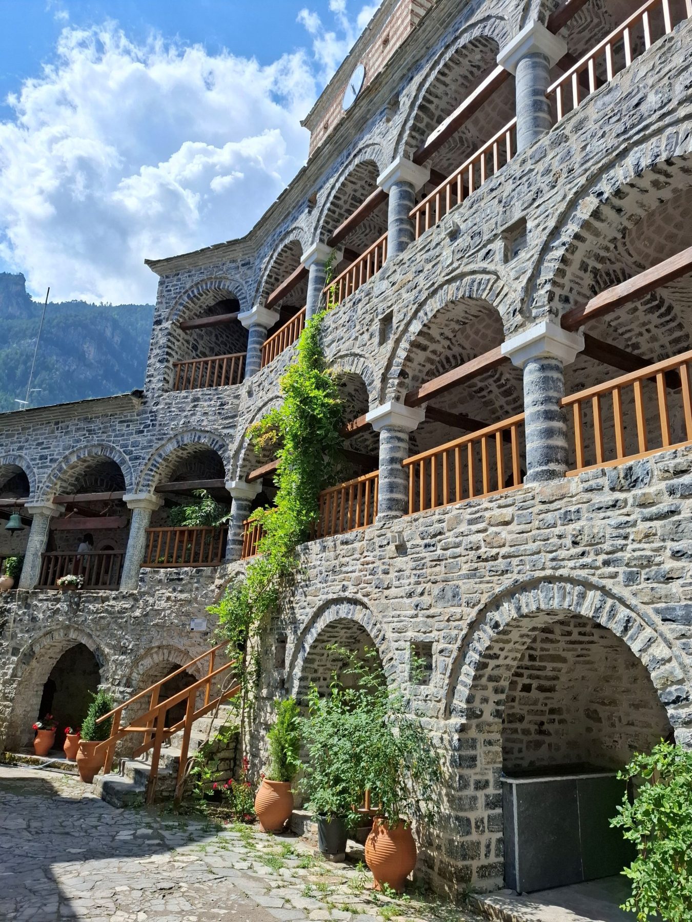 Klooster van Dionysion in Mount Olympus