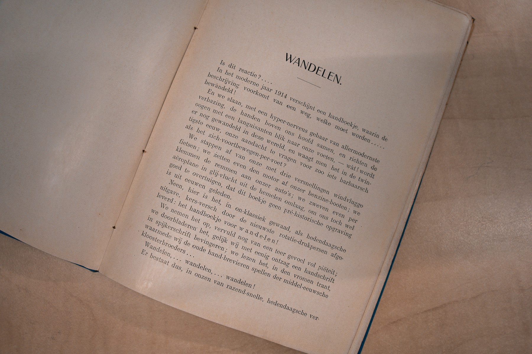 Oudste wandelroute van Nederland routeboekje uit het ANWB archief