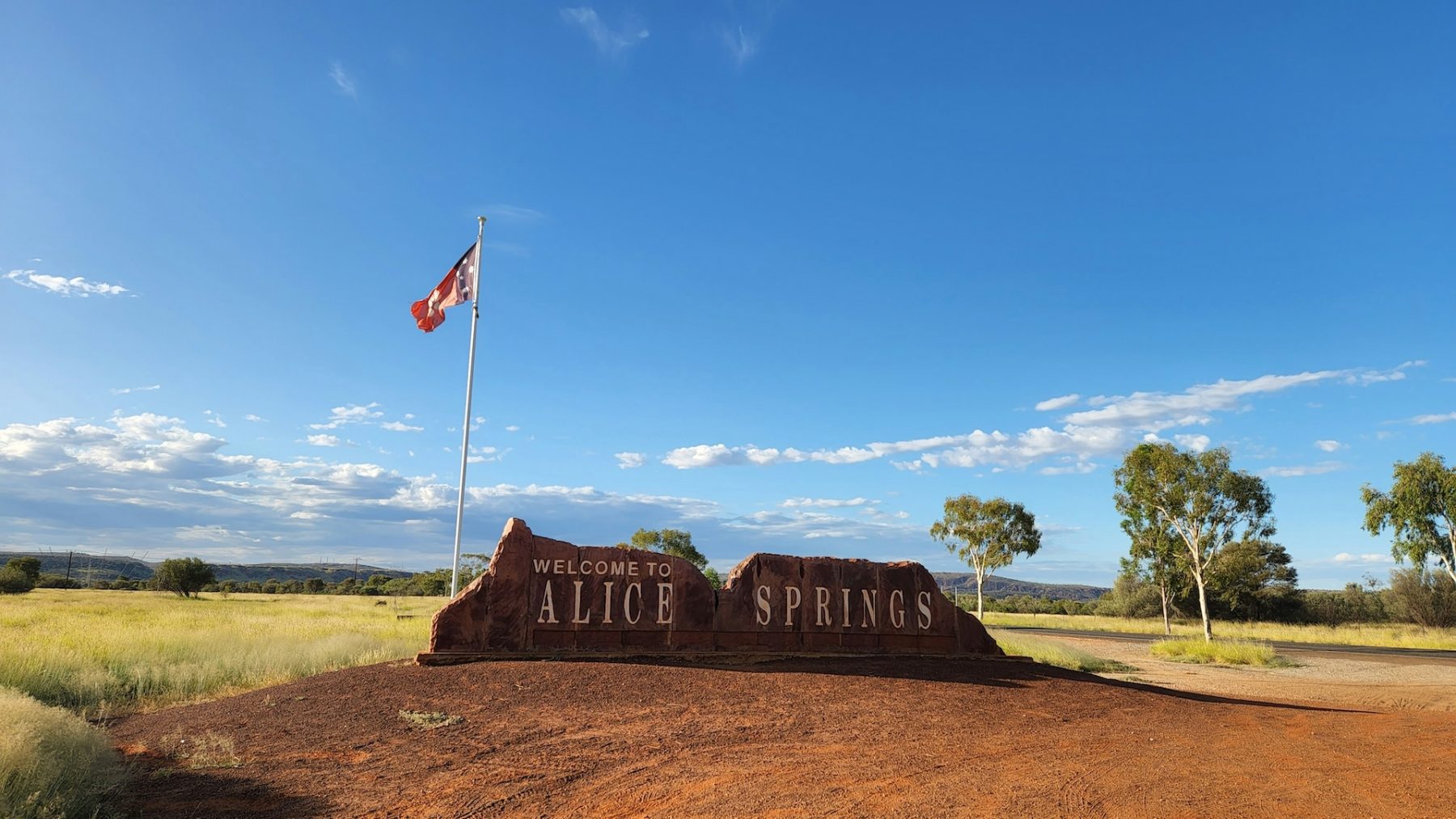 Alice Springs startpunt van Larapinta Trail 