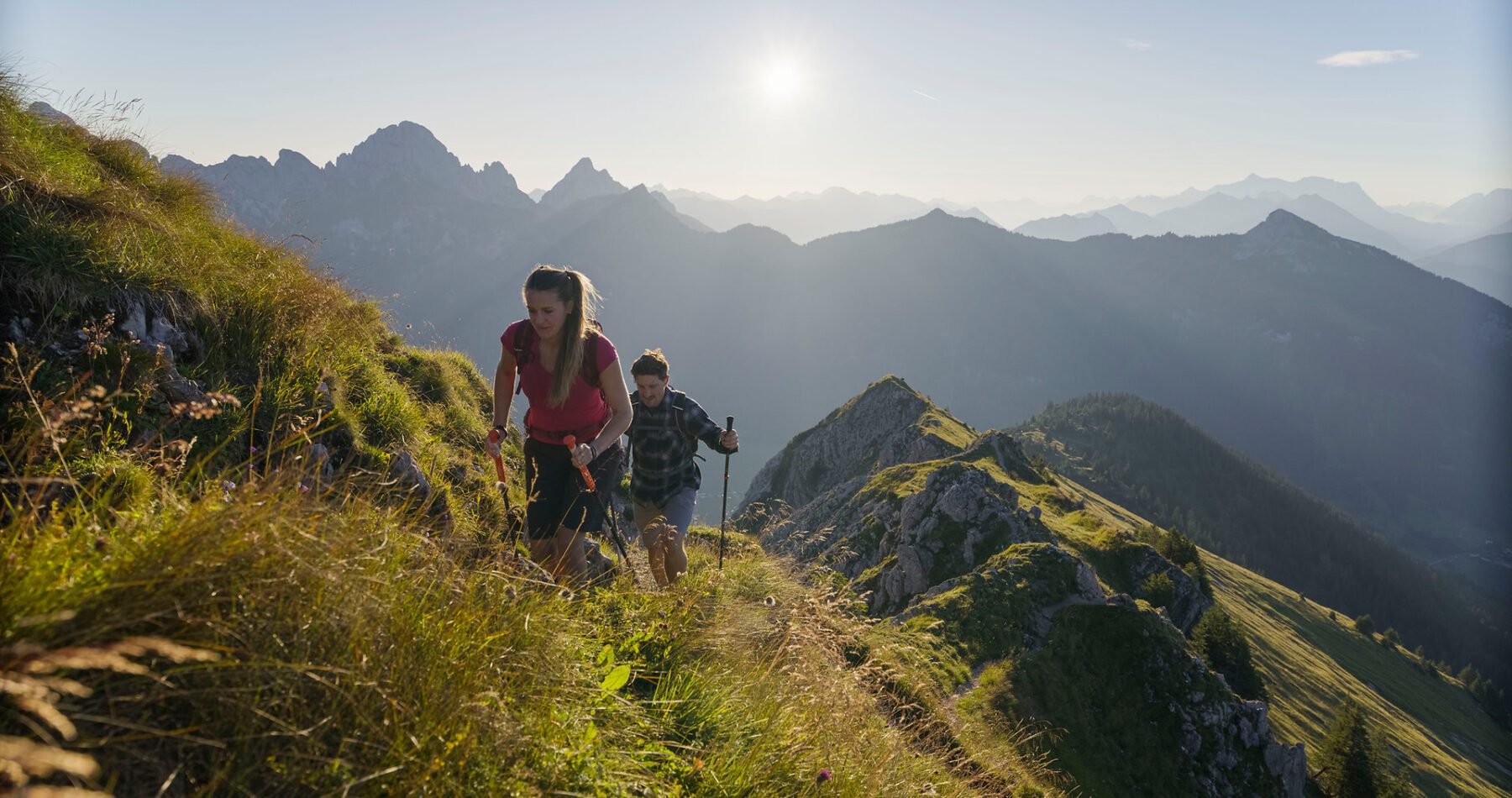 Wandelen door de bergen van het Tannheimer Tal