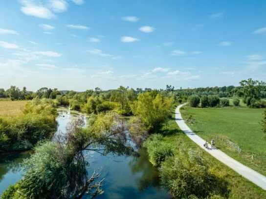 De fietsroute genaamd Römer-Lippe-Route die je kunt afleggen tijdens de IGA 2027.