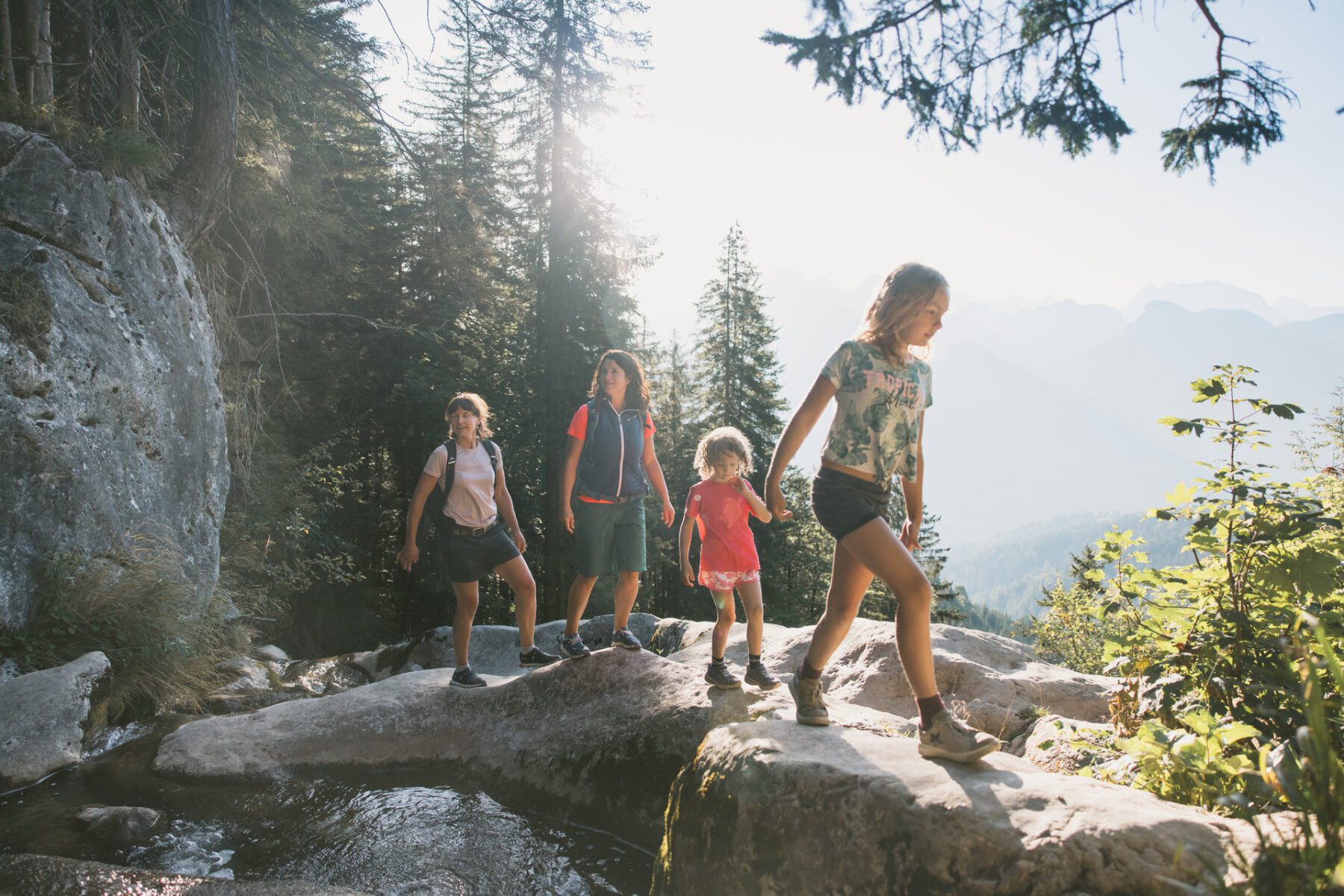 Langs watervallen en kloven in het Saalachtal