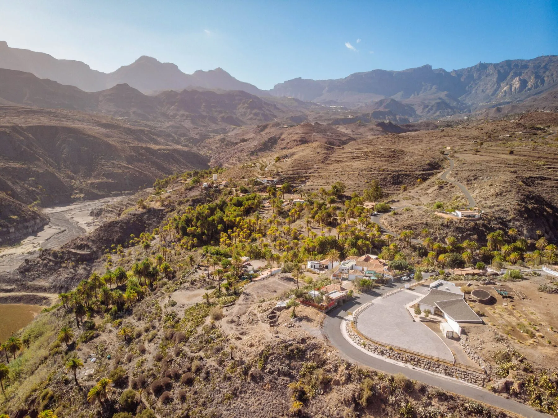 Uitzicht op het veelzijdige landschap van Gran Canaria