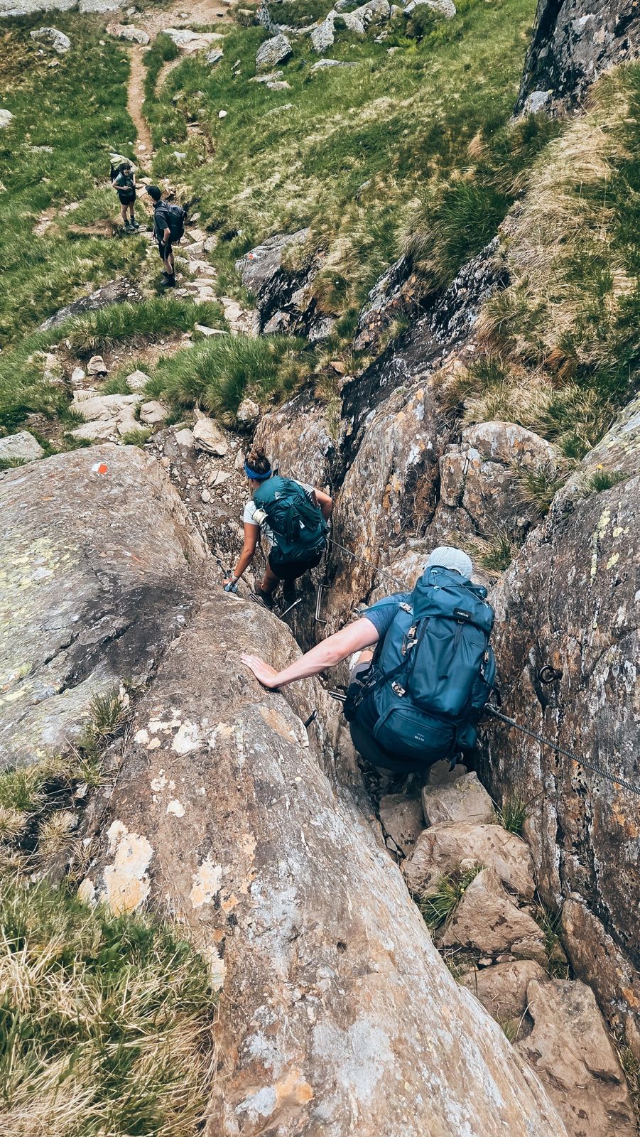 Afdalen op de Stubaier Höhenweg