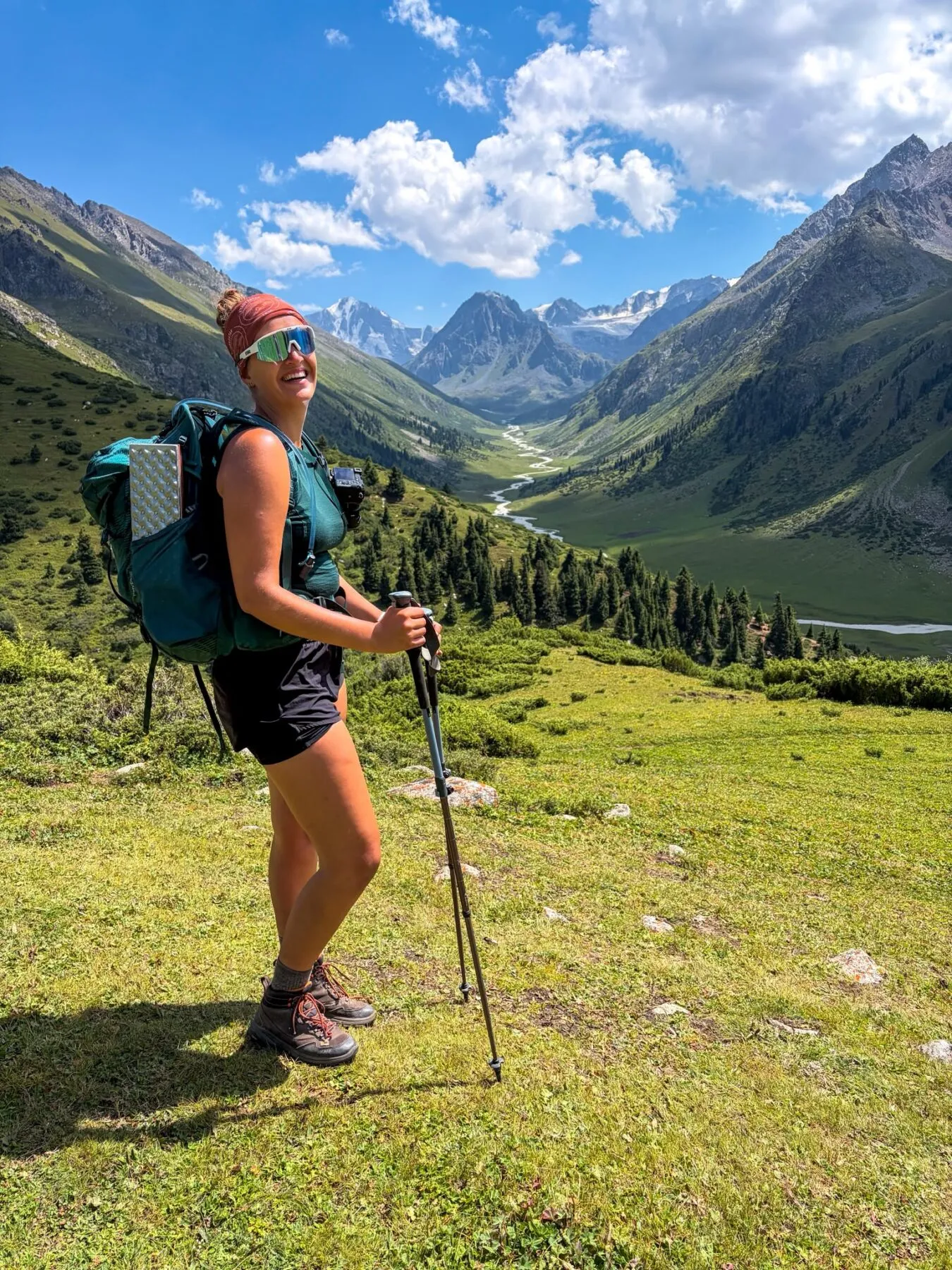Uitzicht tijdens de Kyrgyzstan Trail