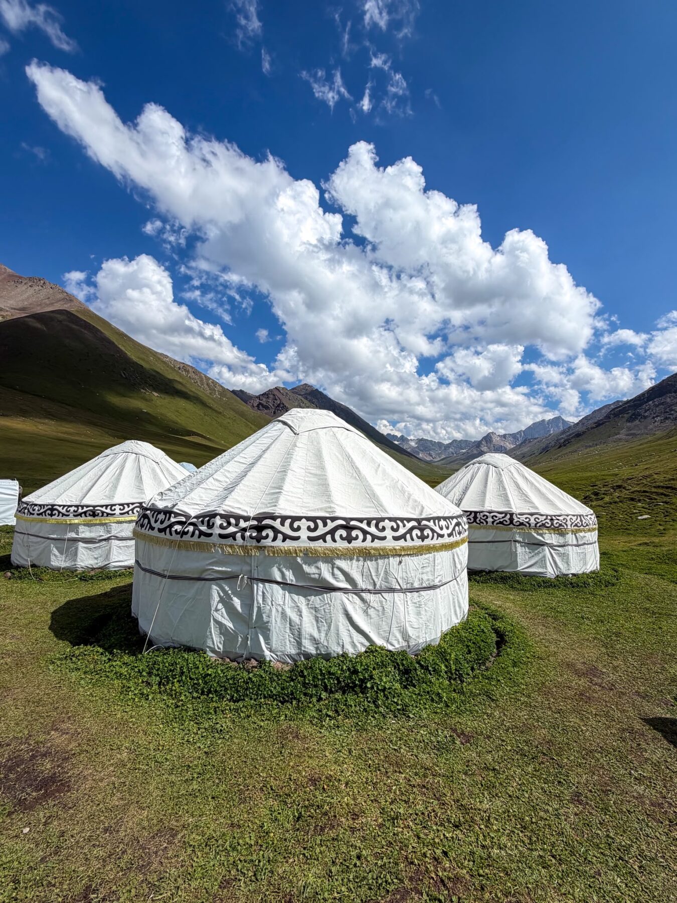 Yurt camp tijdens Kyrgyzstan trail