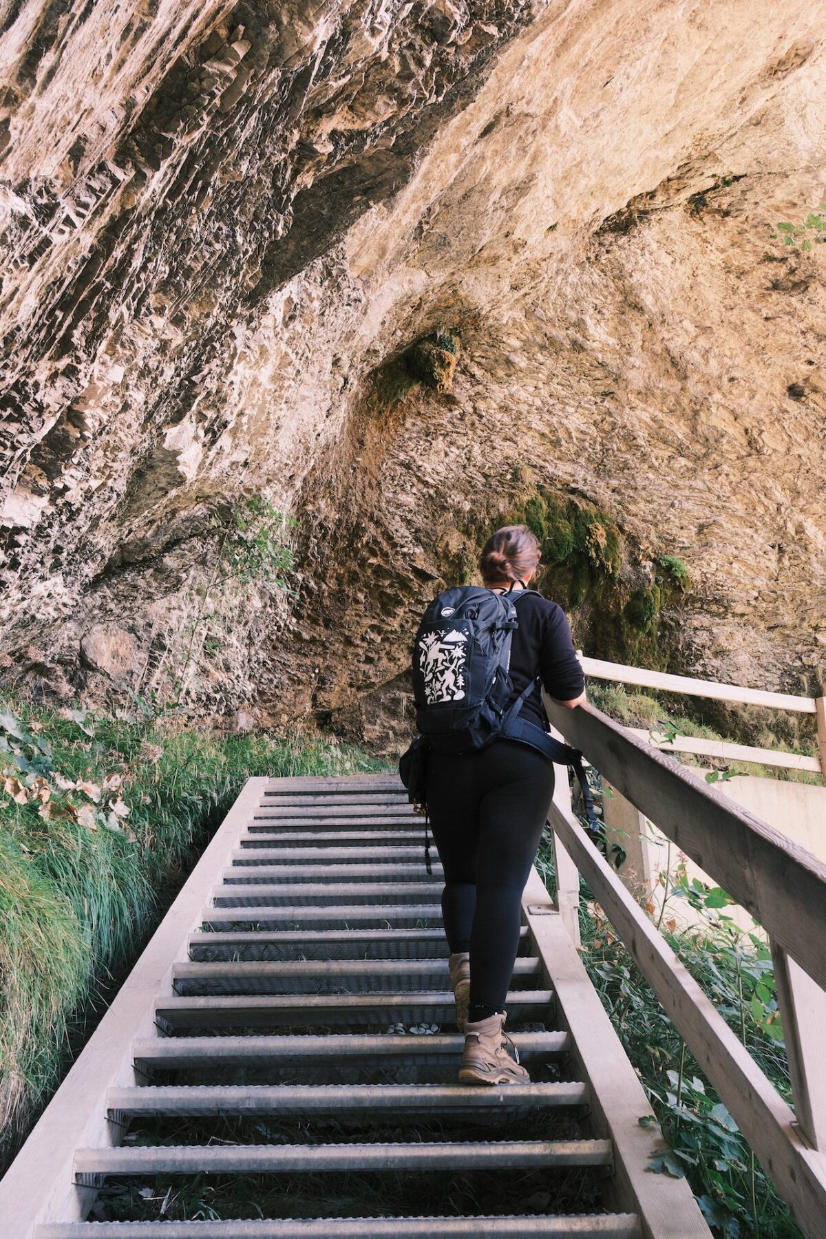 De trappen bij de Reichenbach waterval